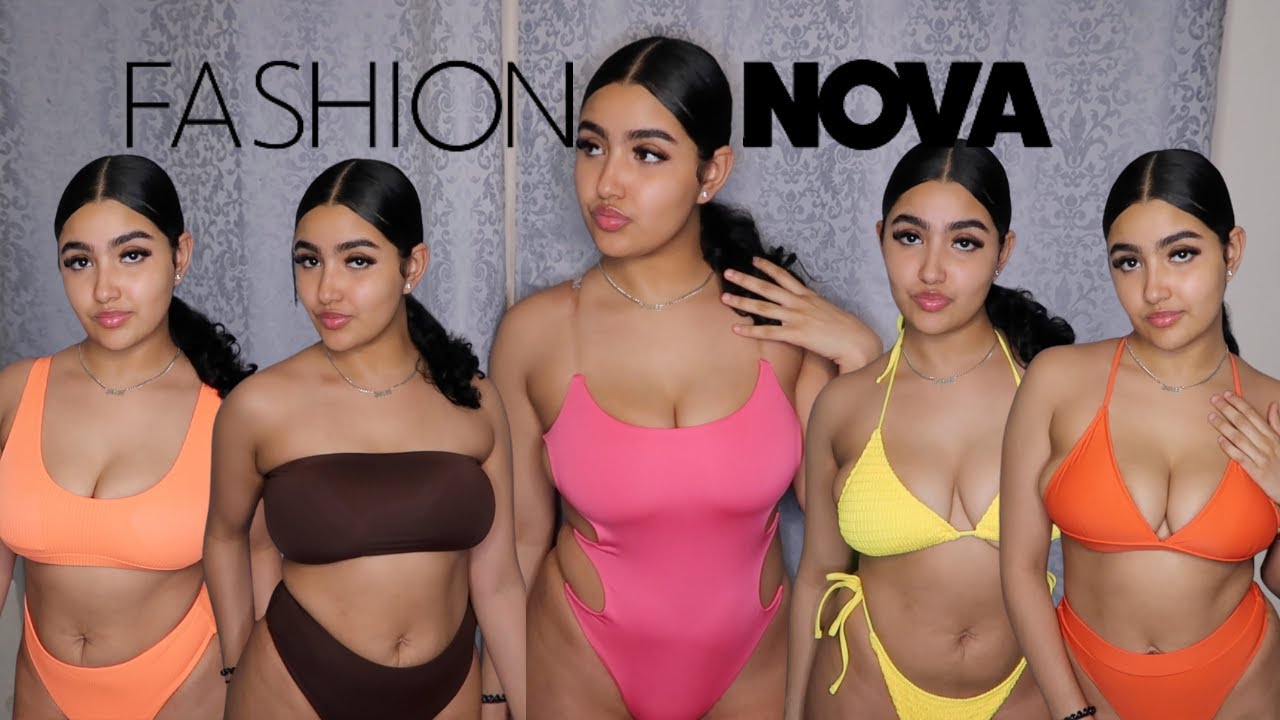 FASHION NOVA ЛЕТО TRY ON HAUL 2023 *SWIMMUIT EDITION* бикини + слитный купальник | Джейли Ортега