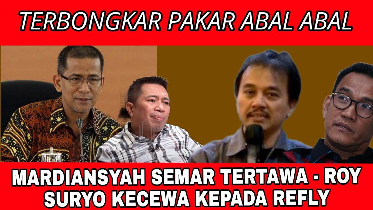 TERBONGKAR..!! ROY SURYO KECEWA - REPLY PAKAR ABAL ABAL..??