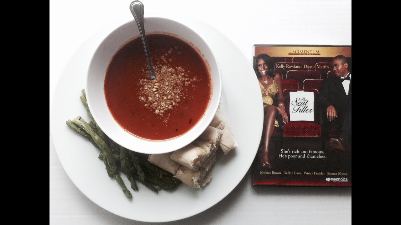 Dollar Tree Vegan Dinner & $1 Movie | Tomato Basil Soup | The Seat Filler DVD Movie