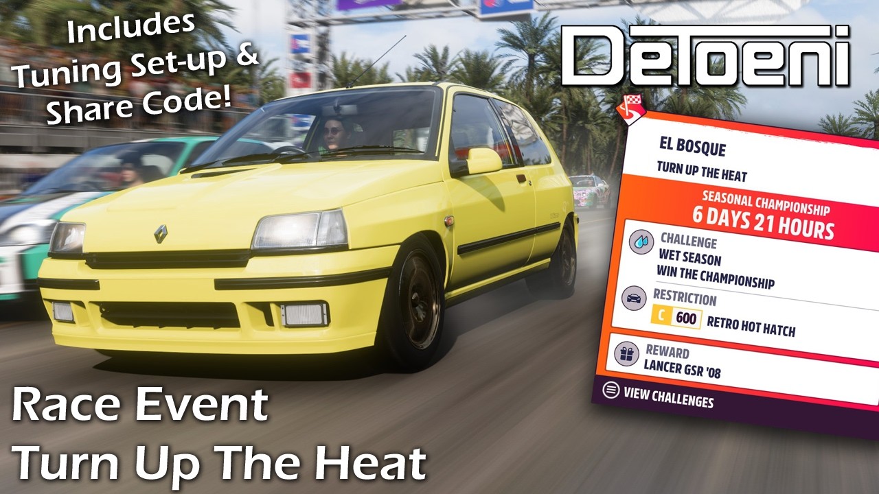 Turn Up The Heat Race Event Guide For Retro Hot Hatch Forza Horizon 5