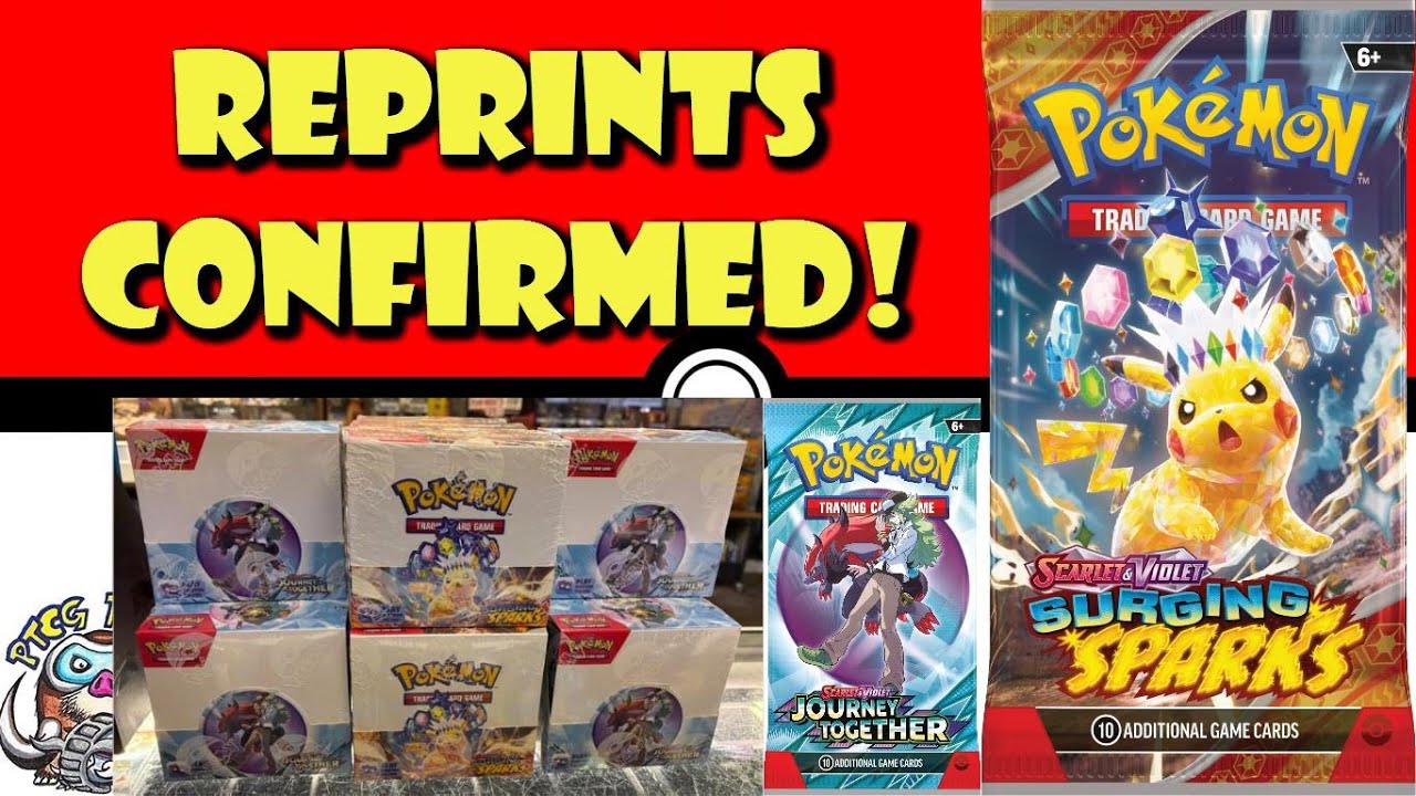 Подтверждено переиздание карт Pokémon TCG! Карты Surging Sparks и Journey Together снова в магази...