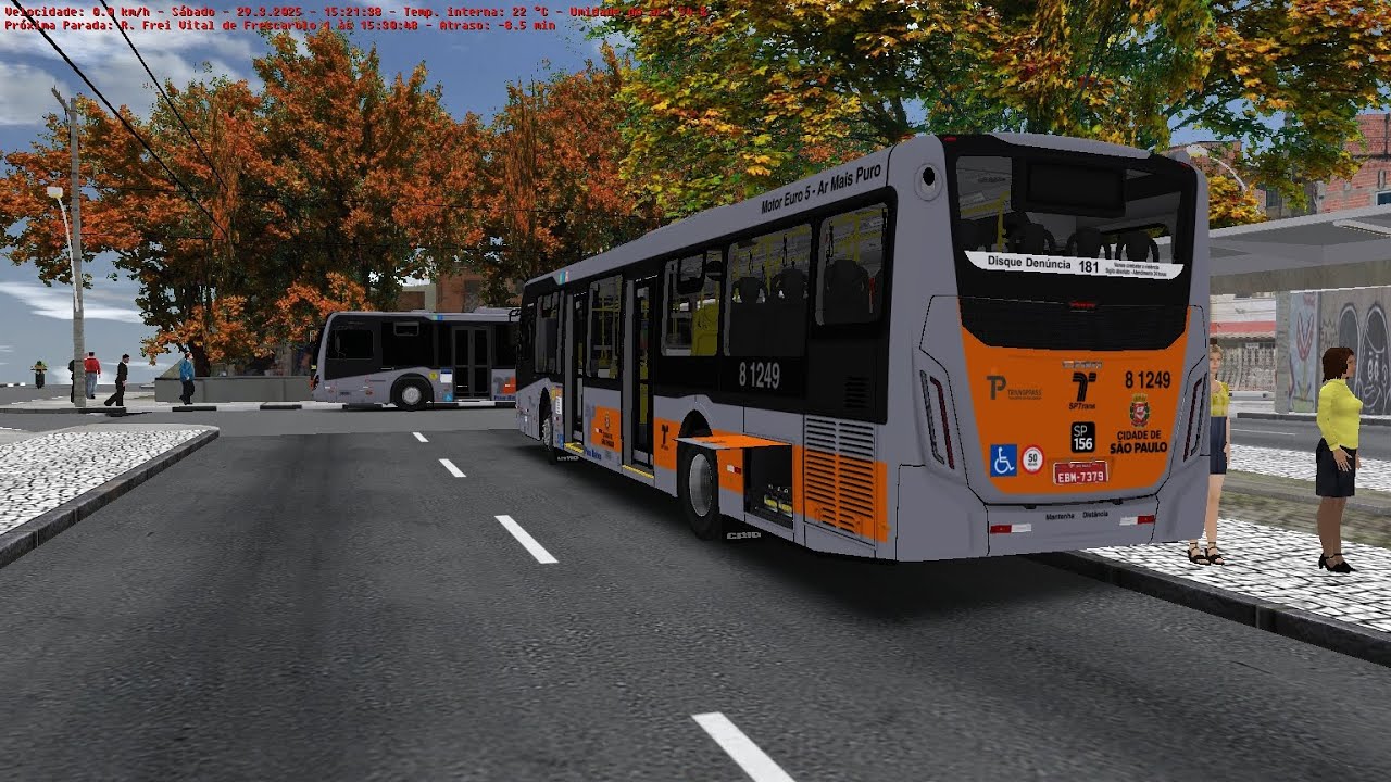 OMSI- FINALIZANDO A LINHA 7545-10 + LEVANDO O ÔNIBUS PARA A GARAGEM [MOSTRANDO O MAPA SP ZONA OESTE]