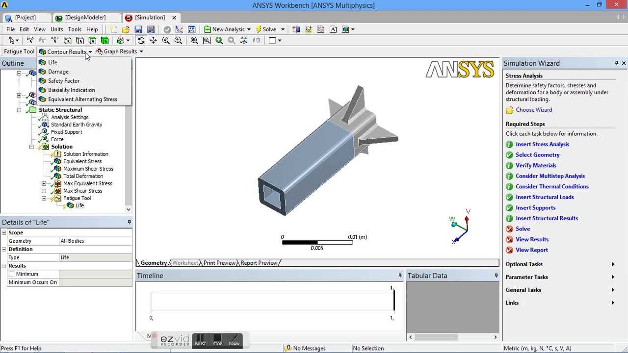 Análisis de Fatiga en Ansys