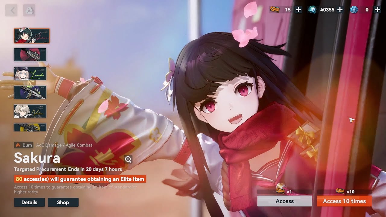 Pulled on Sakura | Girls Frontline 2: Exilium!