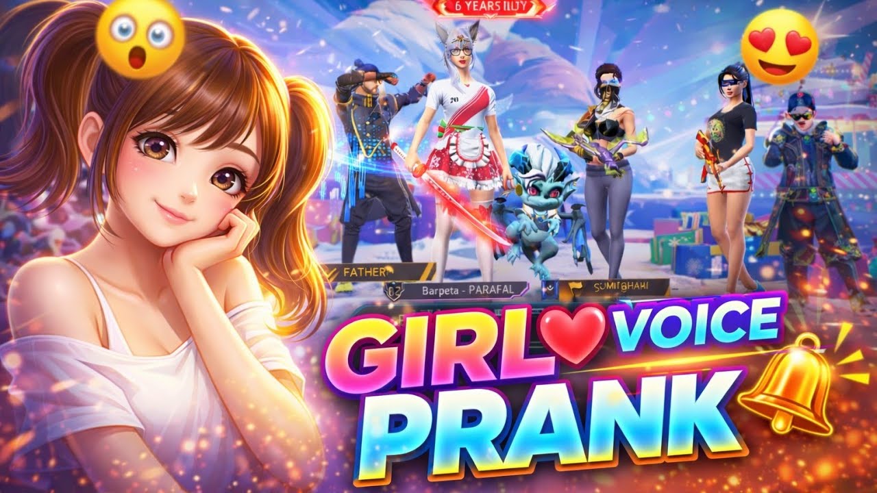 FREE FIRE GIRL VOICE PRANK 😱 BOYS SHOCKED | FUNNY PRANK