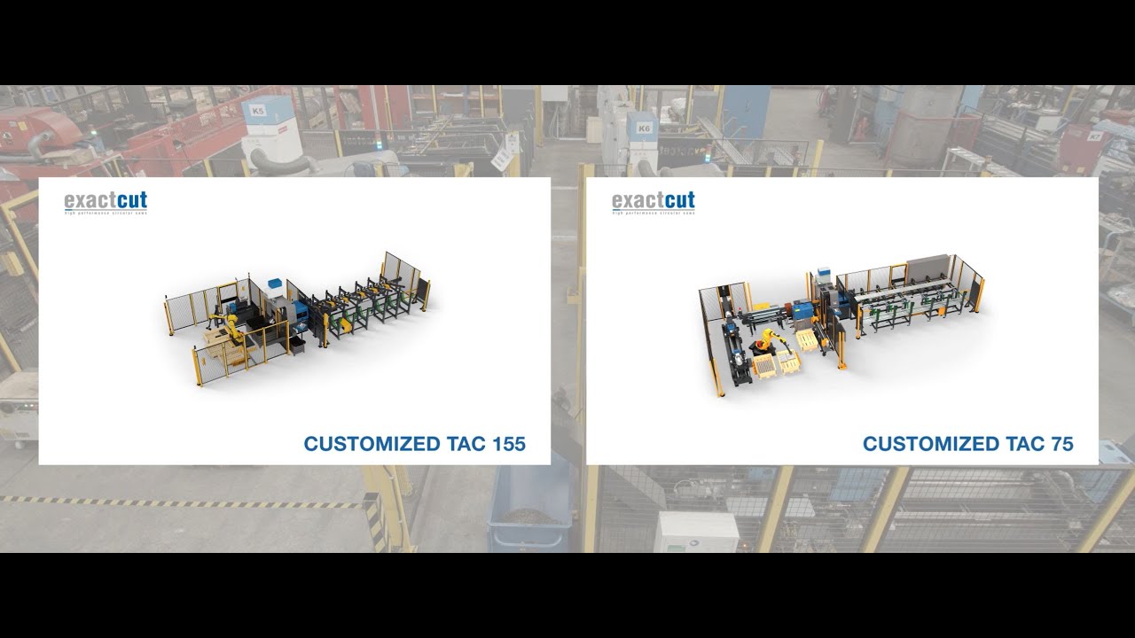 ExactCut Circular Saws TAC75 & TAC155 | Automated Cutting & Handling | + Robotic Palletizing