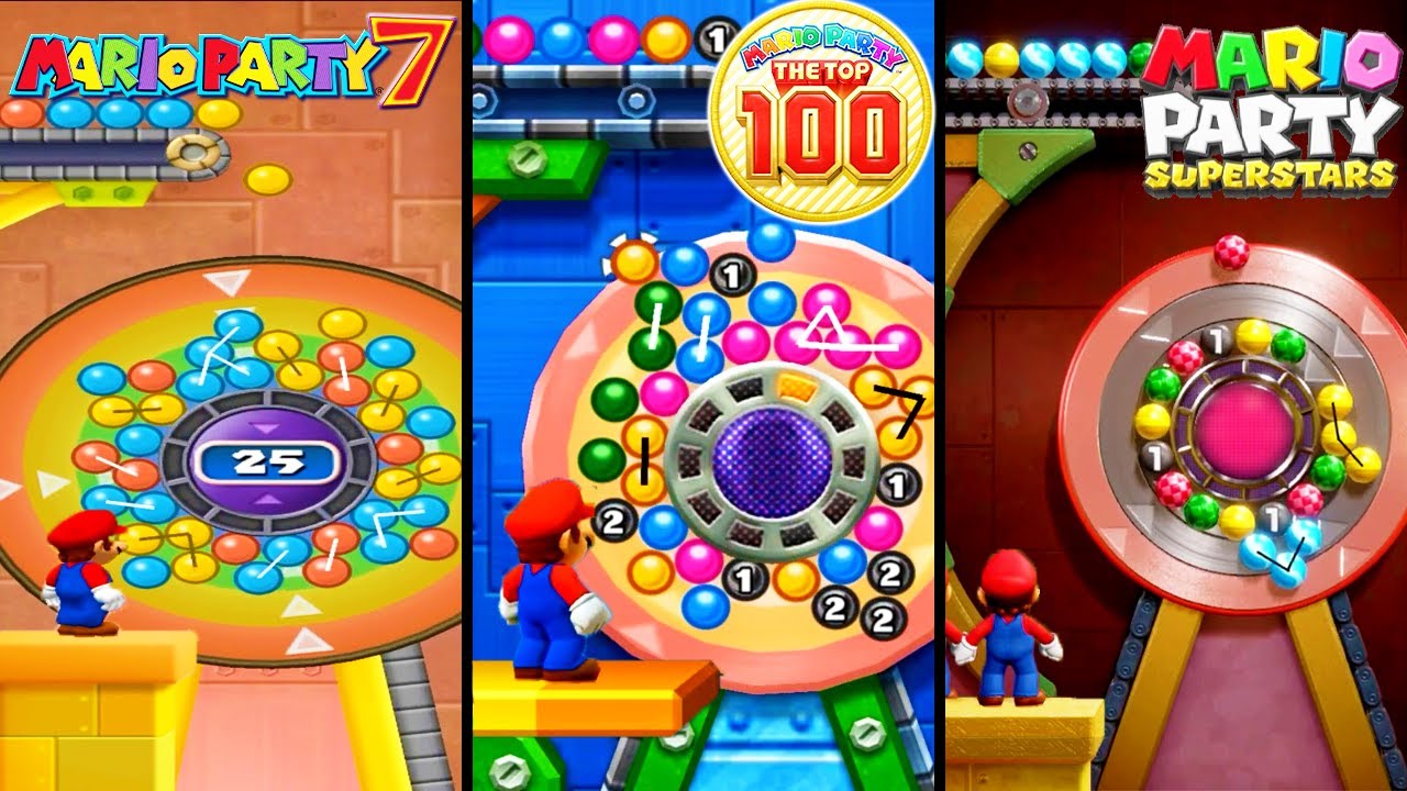 Evolution of Stick and Spin in Mario Party (2005-2021)