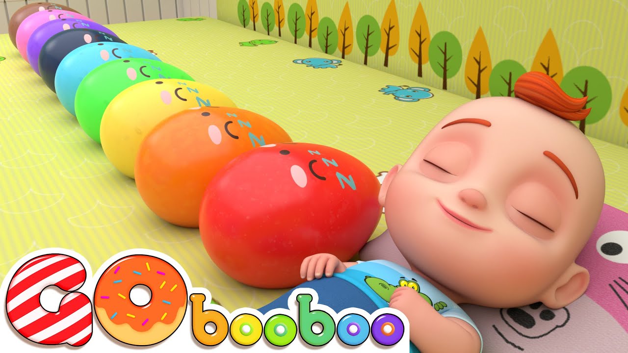 Dez na Cama com Ovos Surpresa Coloridos | Os N&uacute;emros de 1 a 10 | GoBooBoo em Portugu&ecirc;s