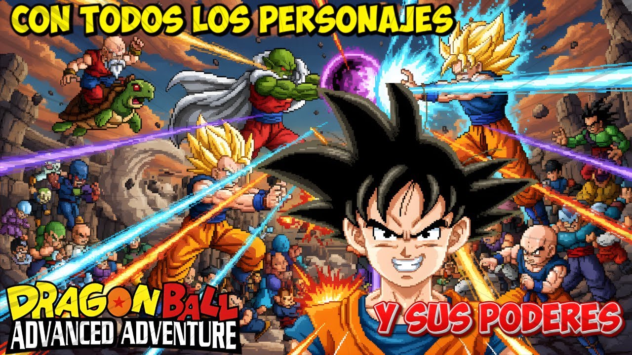 Peleando con TODOS los Personajes | Dragon Ball Advanced Adventure GUKU NINO