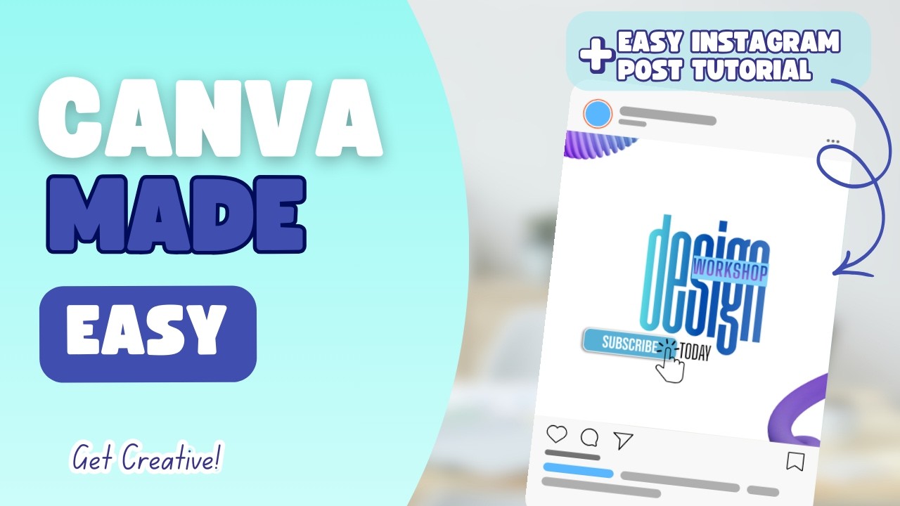 A newbie's guide to using Canva - step by step instagram post tutorial