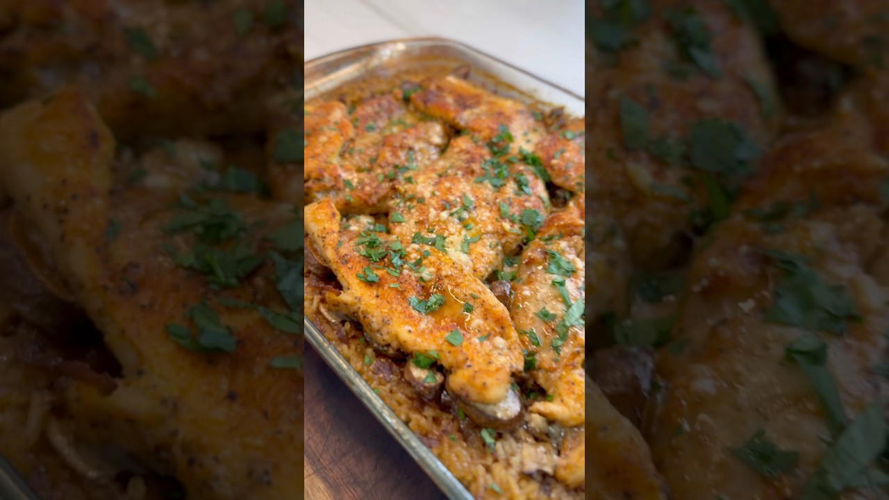 Stick of Butter Chicken and Rice 🍗🍚 #food #foodie #shorts