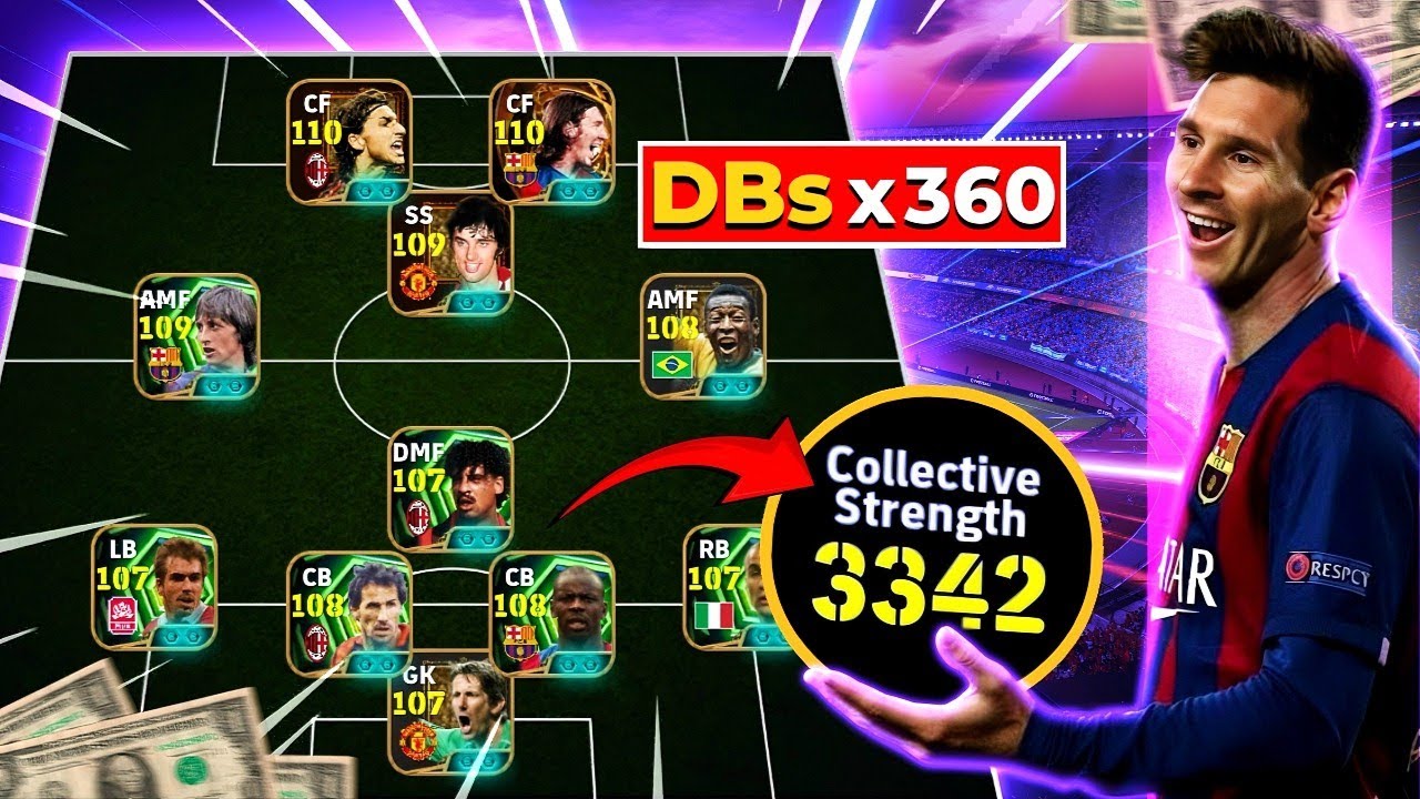 Команда 370 DBss 😱🔥 Состав с рейтингом 3342 в eFootball 2026 Mobile