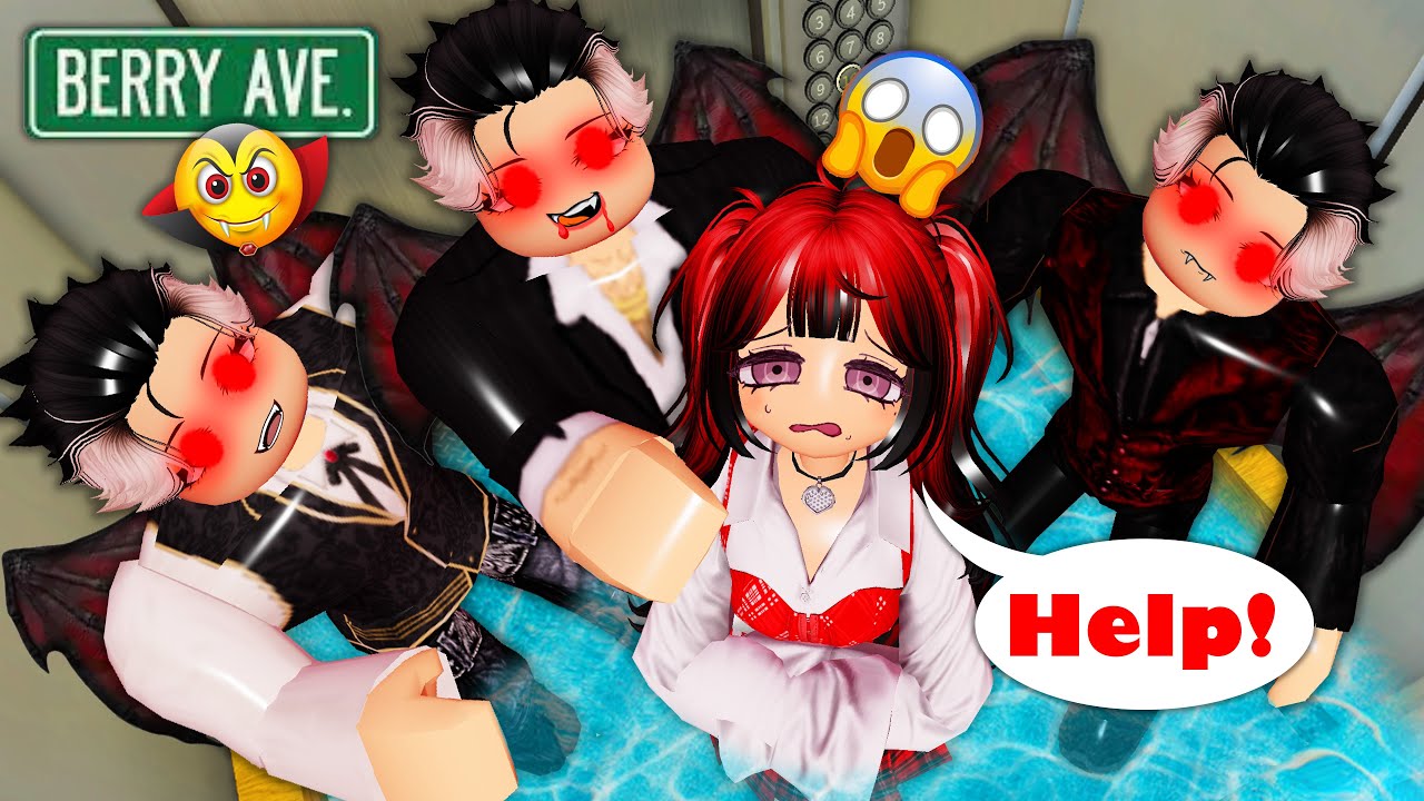 💖 I was STUCK in an ELEVATOR with HANDSOME VAMPIRE EP 2 | Bunny Berry Roblox