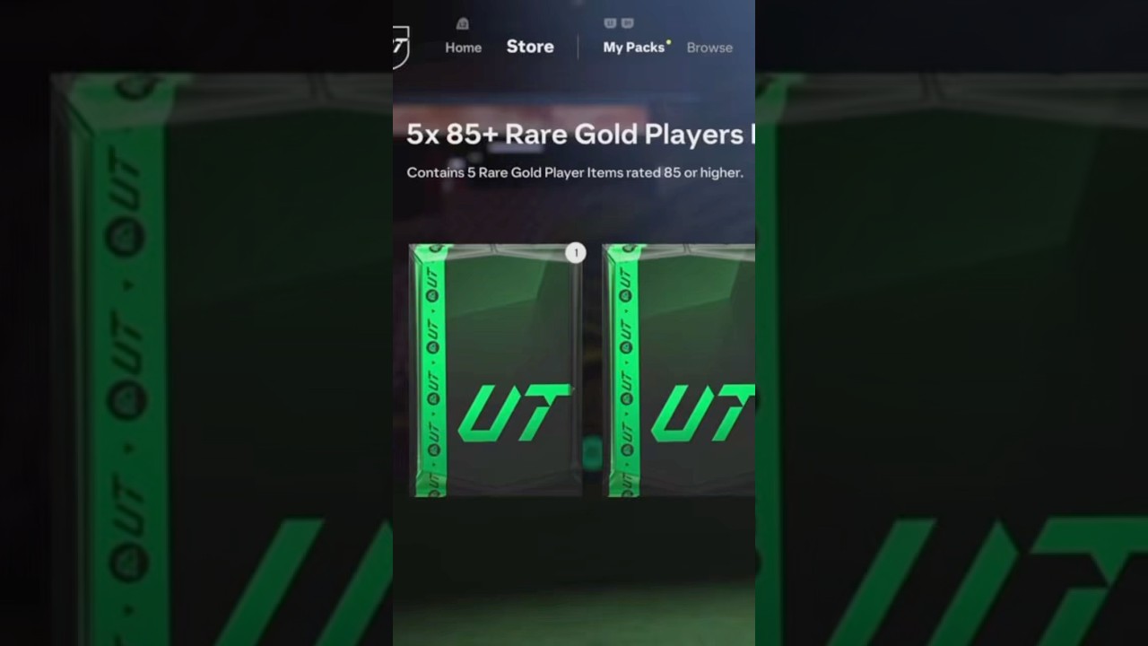 FC 25 5x85+ Rare Gold Players Pack Upgrade From Objectives #fc25 #fifa #futplayer