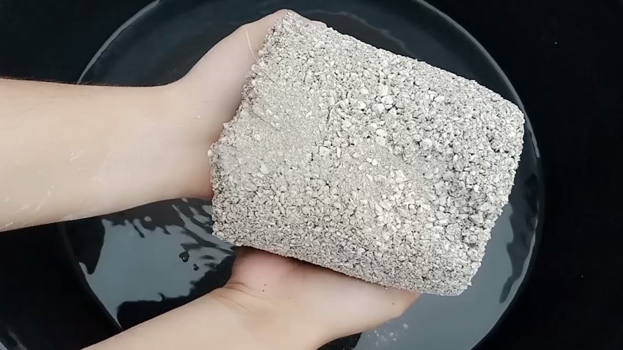 Pure white concrete water crumbling||sleep aid satisfying asmr ❤️