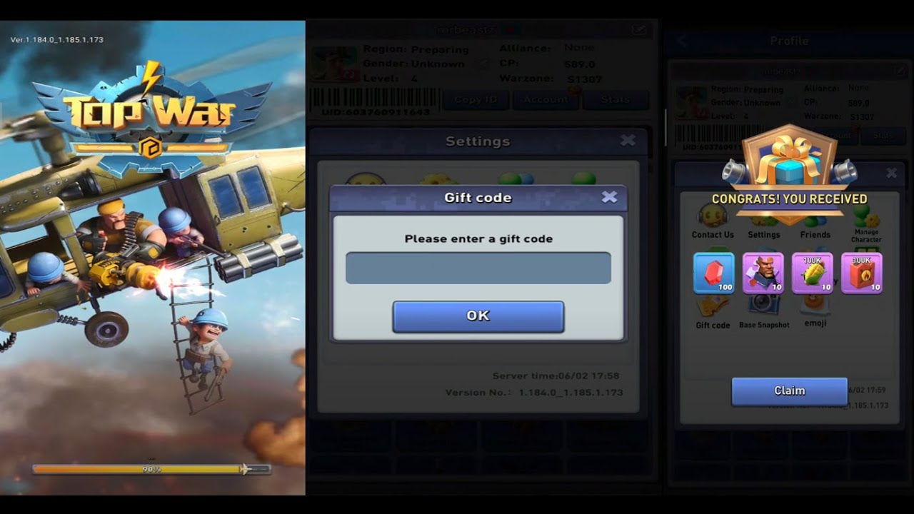Top War: Battle 10 Working  Gift Code June 2021