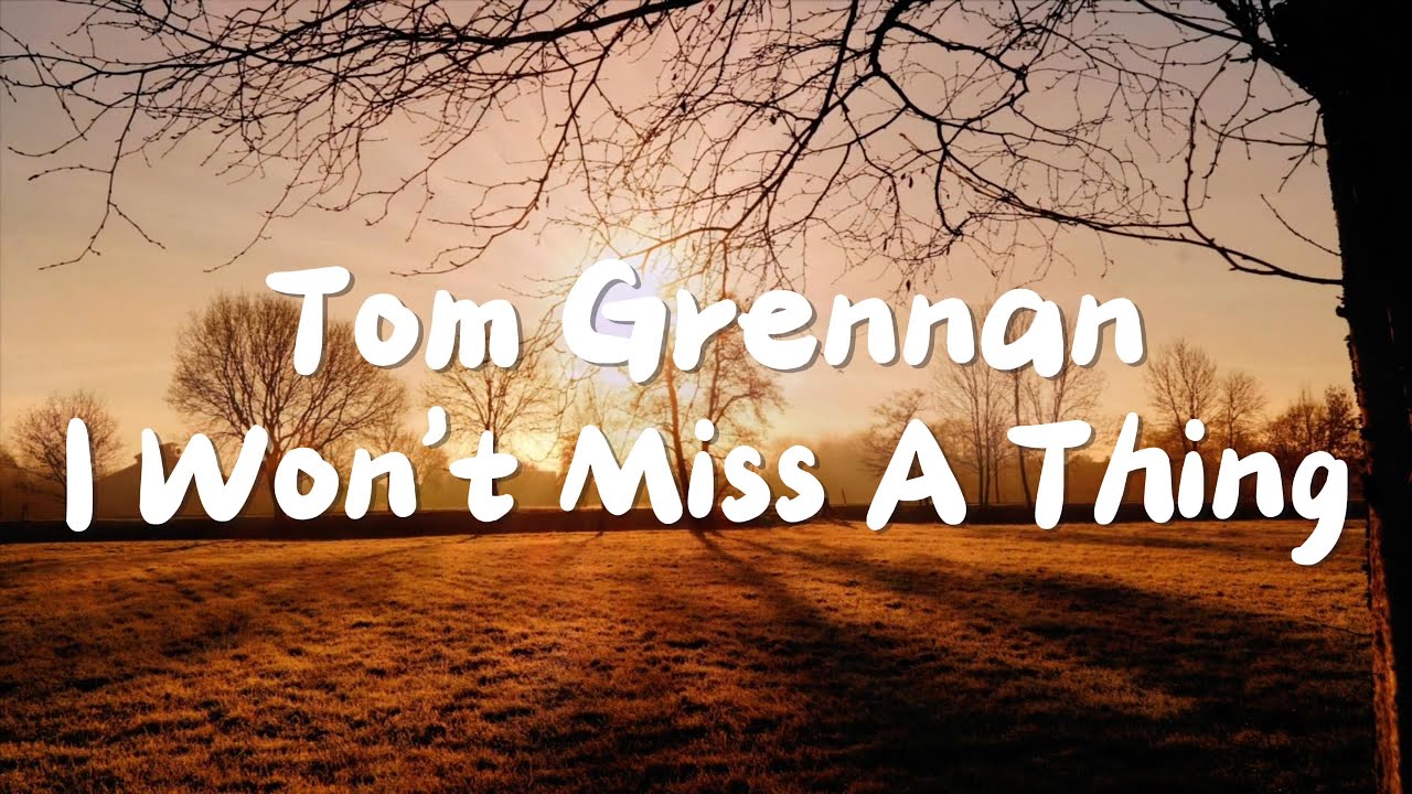 Tom Grennan - I Won't Miss A Thing (Lyrics)