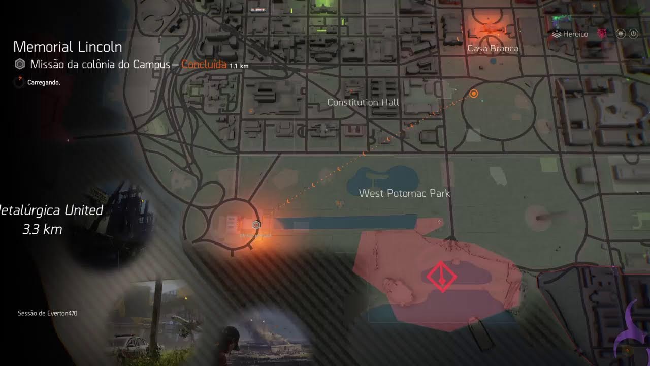 The Division 2 Rotação para pegar Contratos Cão de Guerra Sangrento