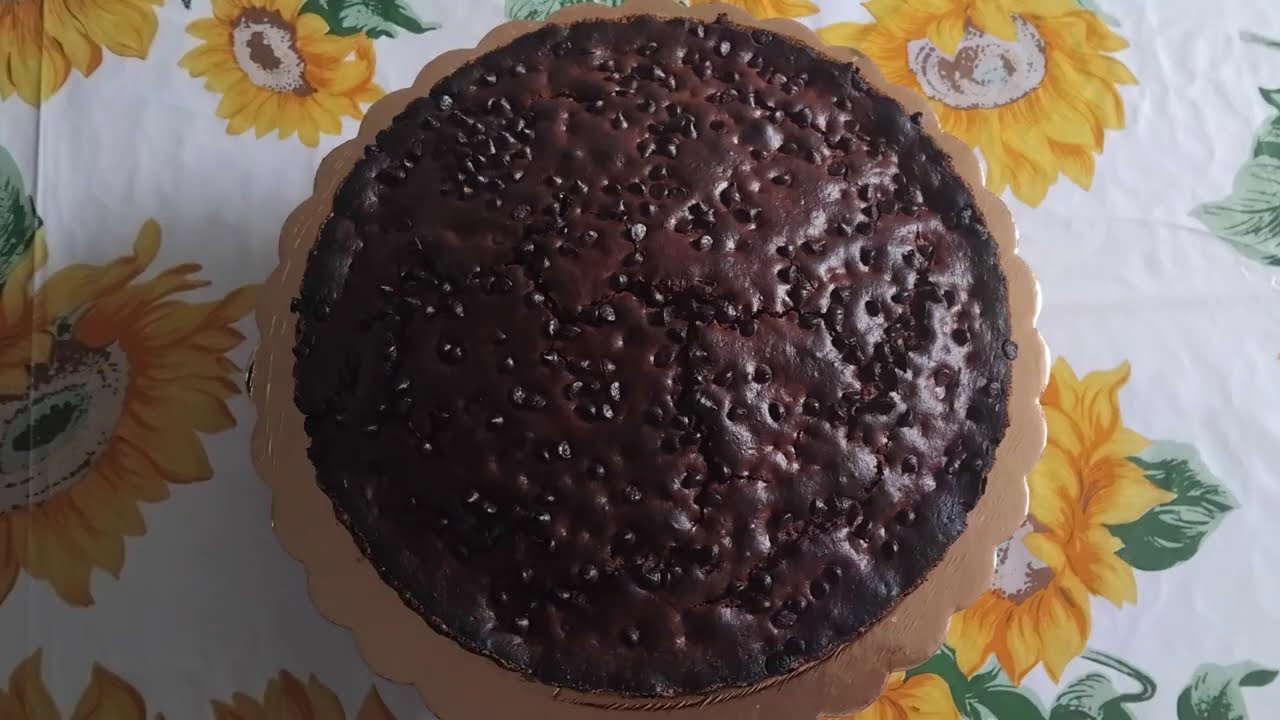Torta al cacao con gocce di cioccolato |Ricetta