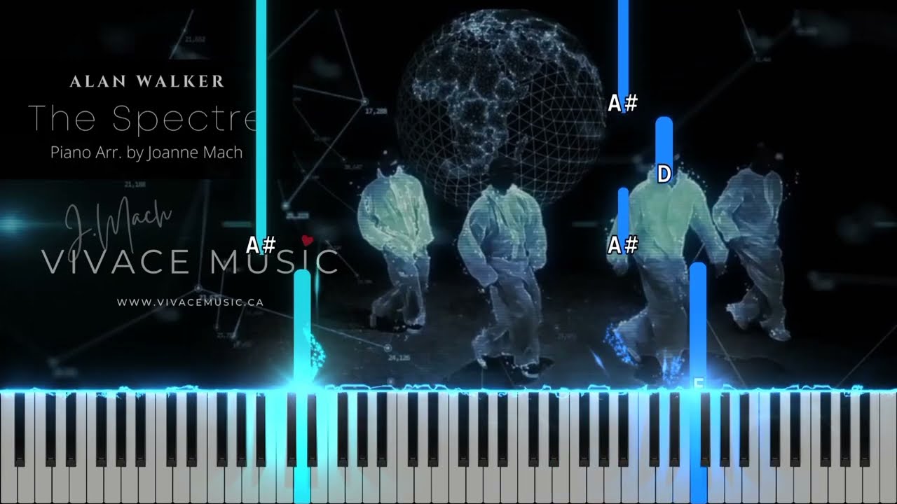 The Spectre - ALAN WALKER | Piano Cover by - Vivace Music | The Spectre Easy Piano
