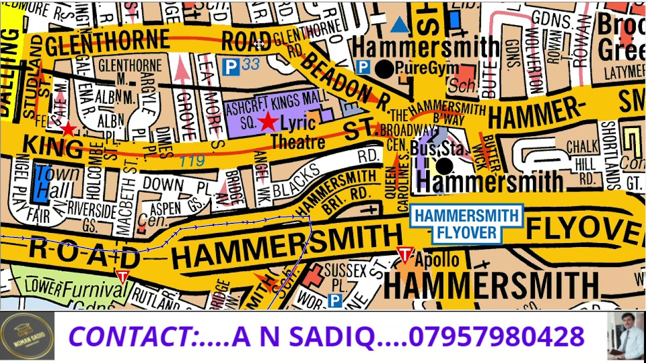 PART 02 HOW TO CROSS HAMMERSMITH FLYOVER.ALL IMPORTANT TOPOGRAPHIC TFL ROUTES  IN  ENGLISH LANGUAGE