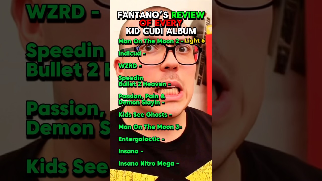 Fantano’s Review Of Every Kid Cudi Album #rap #hiphop #kidcudi #fantano #theneedledrop #kanyewest