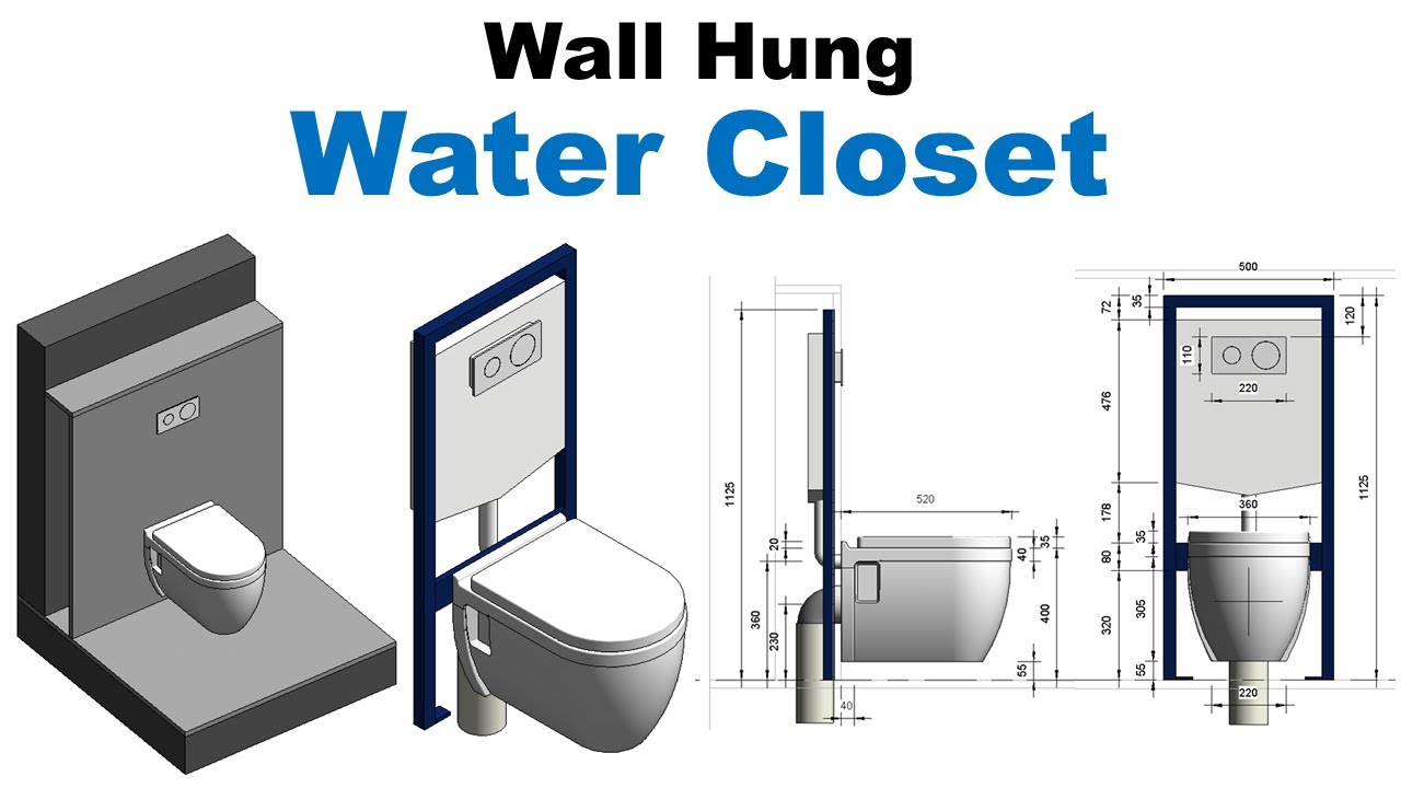 Create Wall Hung Water Closet Revit Family