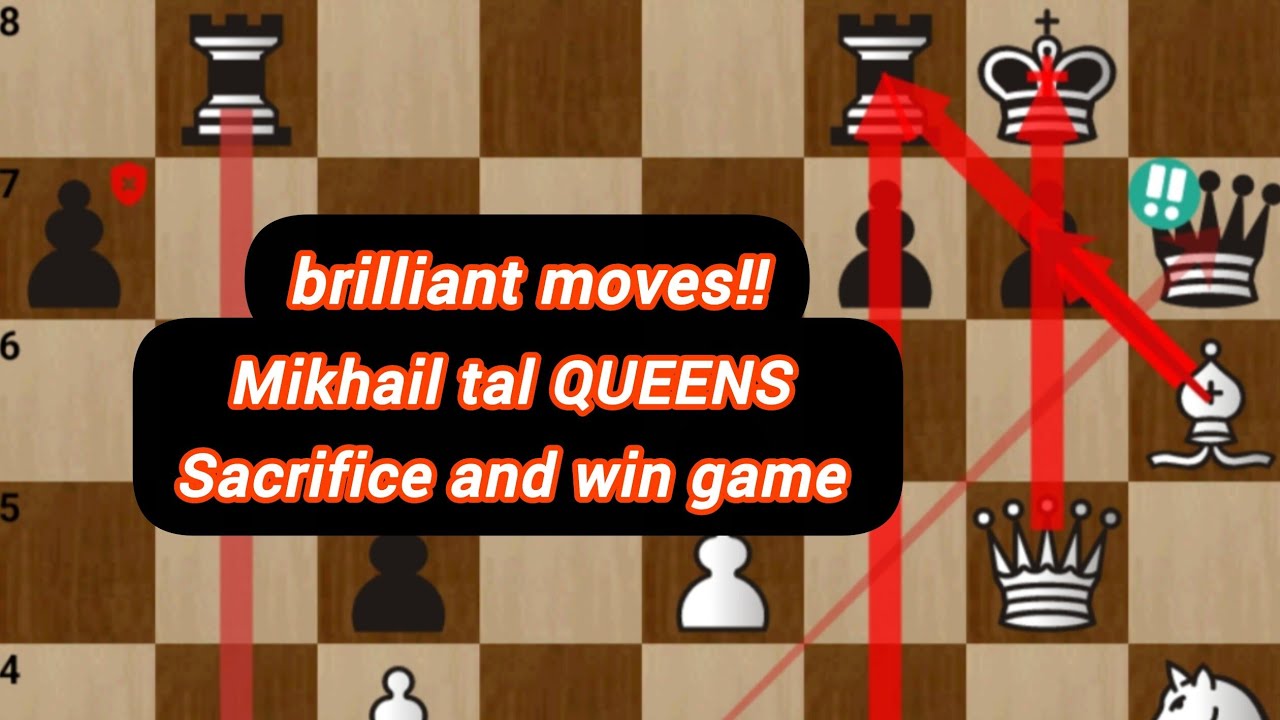 Mikhail tal vs Robert Huebner ✅️ tal QUEENS👑 Sacrifice & win game in 1976 (0-1)✅️😱