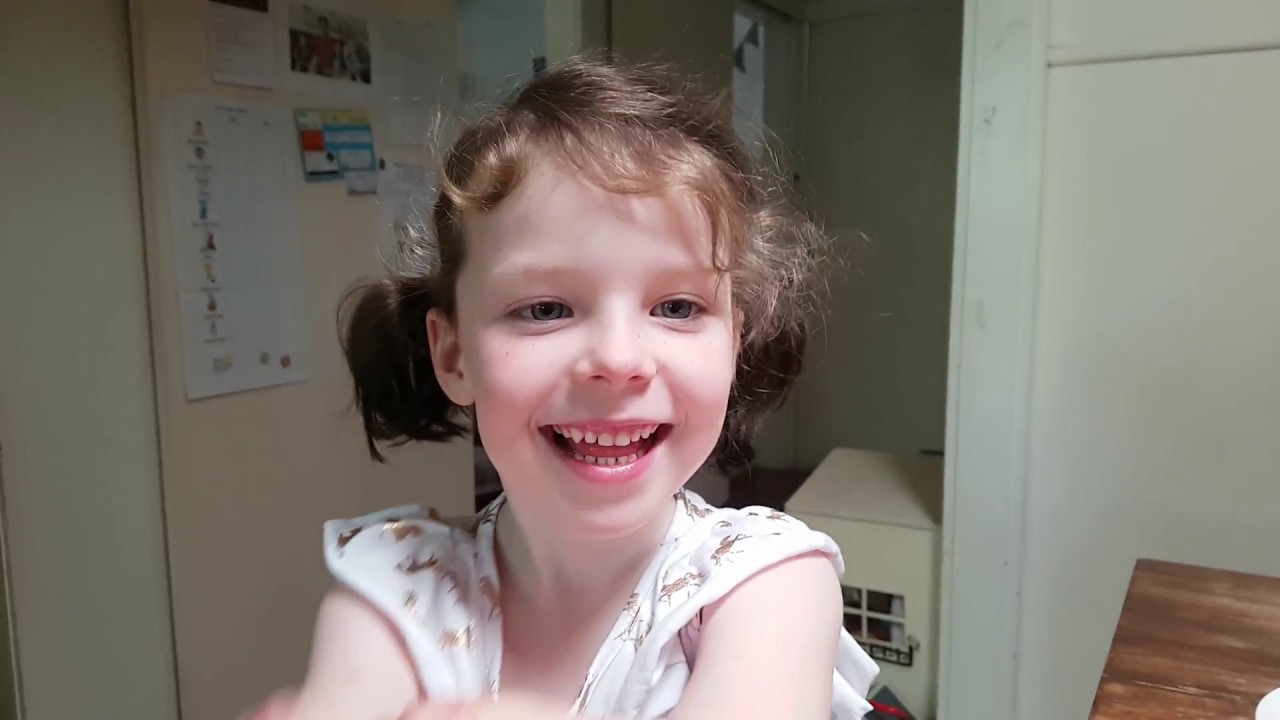Mia singing Rudolf the Red Nosed Reindeer