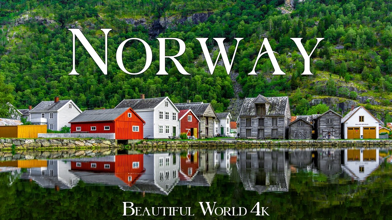 Norway 4K 🌿 Emerald Fjords, Waterfall Cliffs and Endless Mountain Wonders