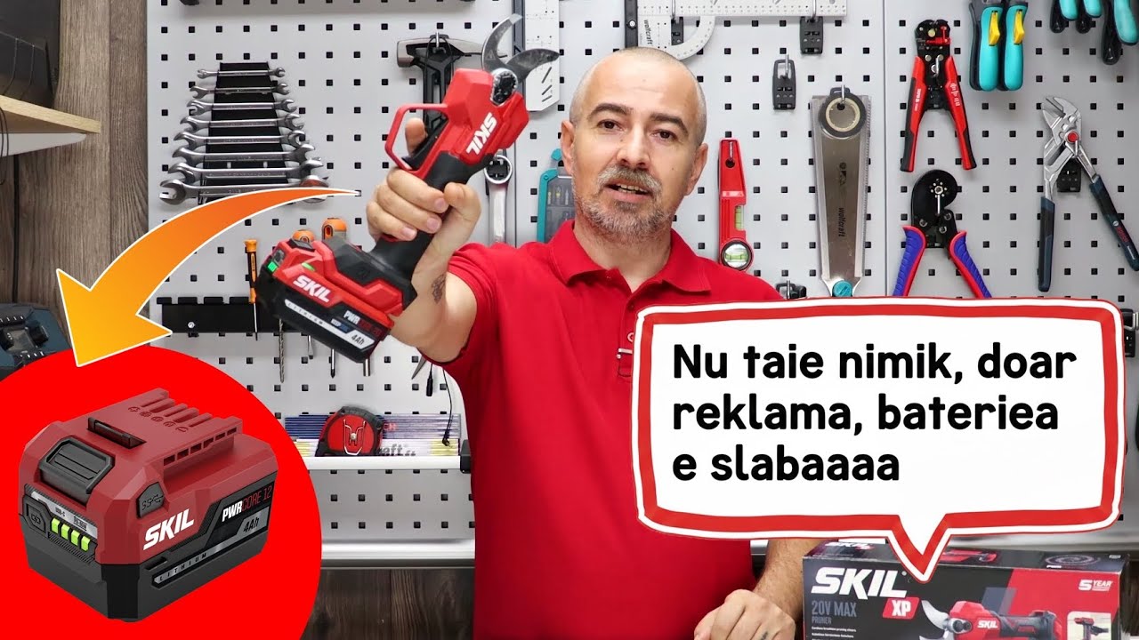 Reclama mincinoasa? Adevarul despre foarfeca de gradina cu acumulator Skil 0620
