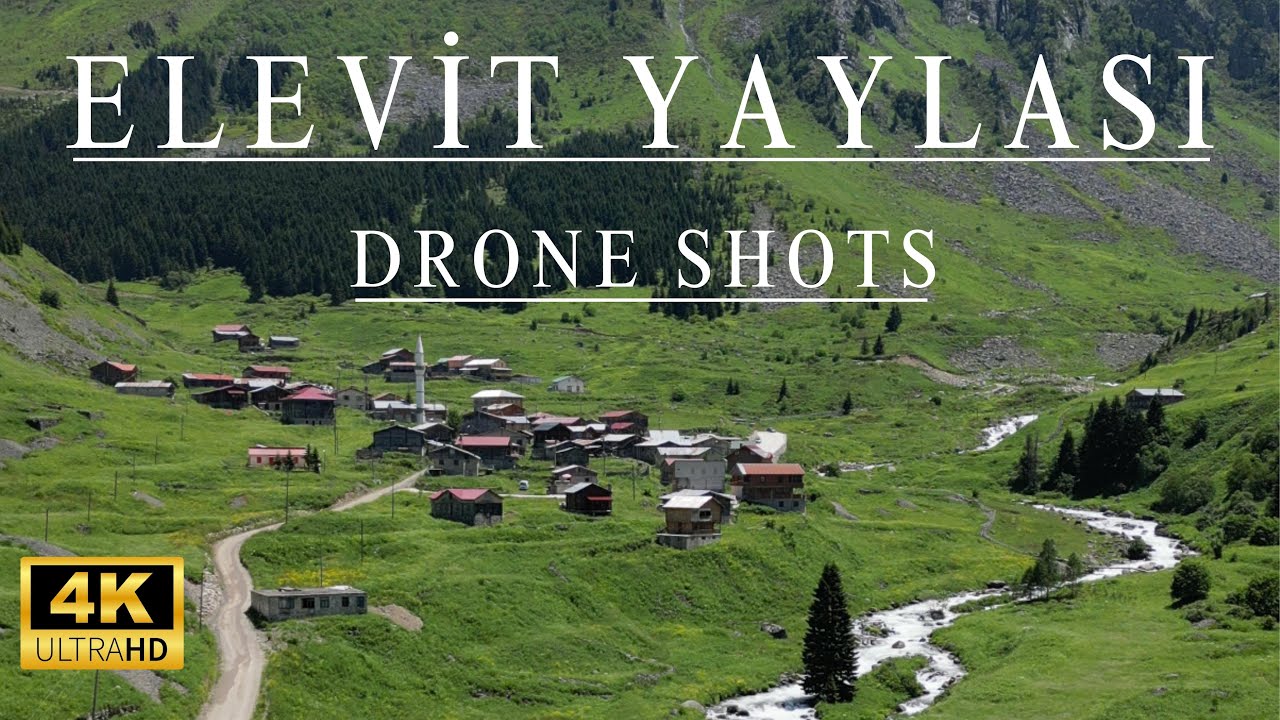 ELEVİT YAYLASI (PLATEAU, 1880m), ÇAMLIHEMŞİN, RİZE 🇹🇷 ULTRAHD (4K) DRONE ÇEKİMLERİ (FOOTAGE)