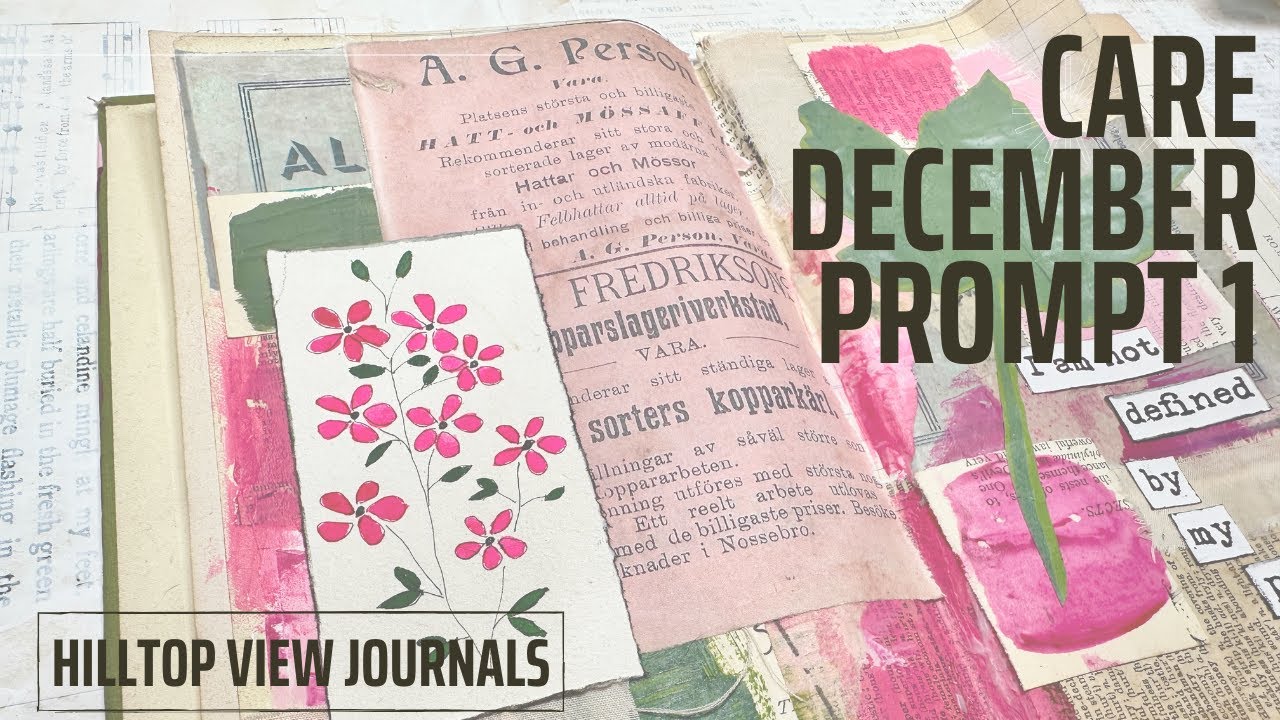 Care December 2025: Prompt 1 - Green Light | Art Journal Process