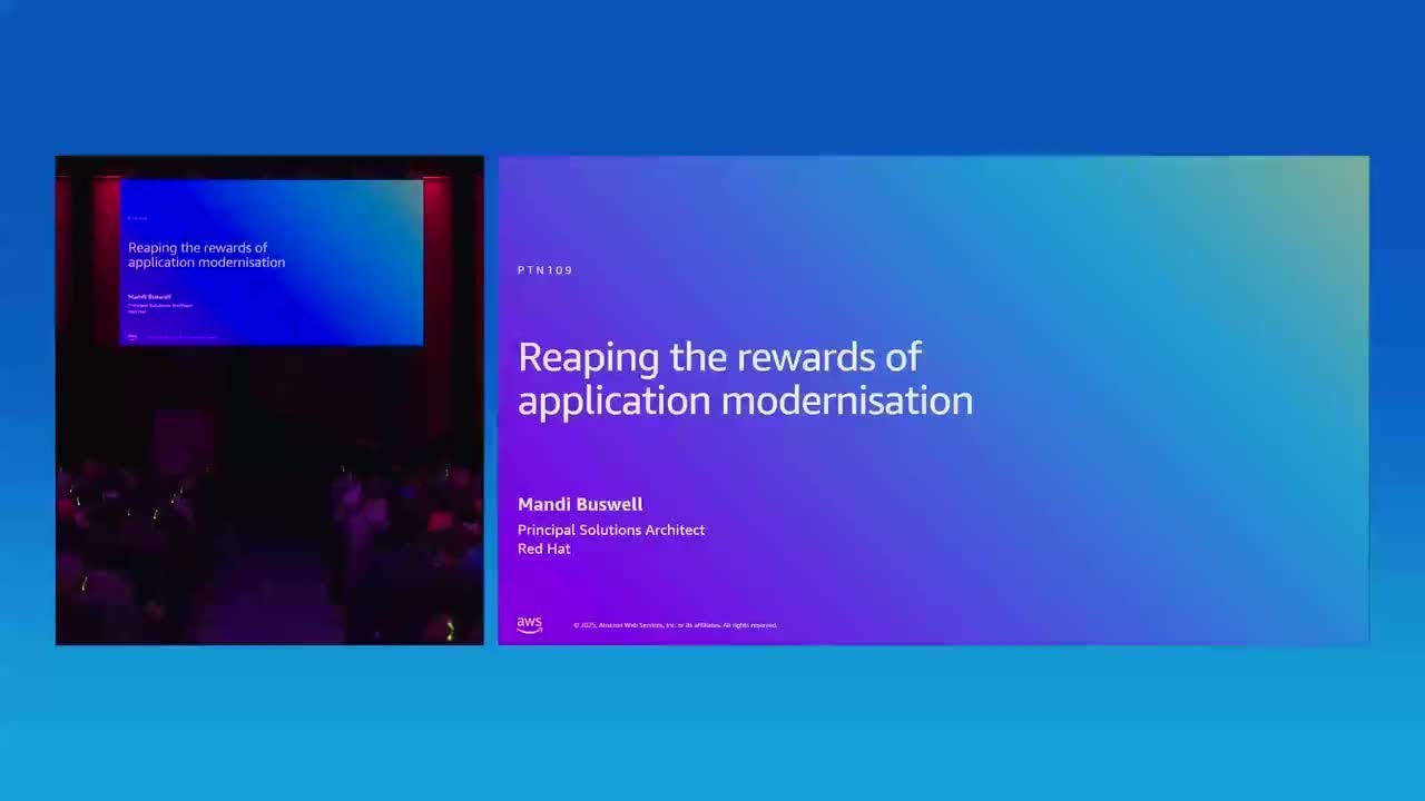 AWS Summit Sydney 2025: Application modernisation with Red Hat