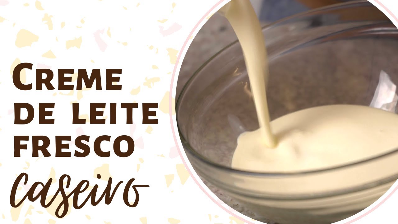 COMO FAZER CREME DE LEITE FRESCO CASEIRO | NANI MANTOVANI