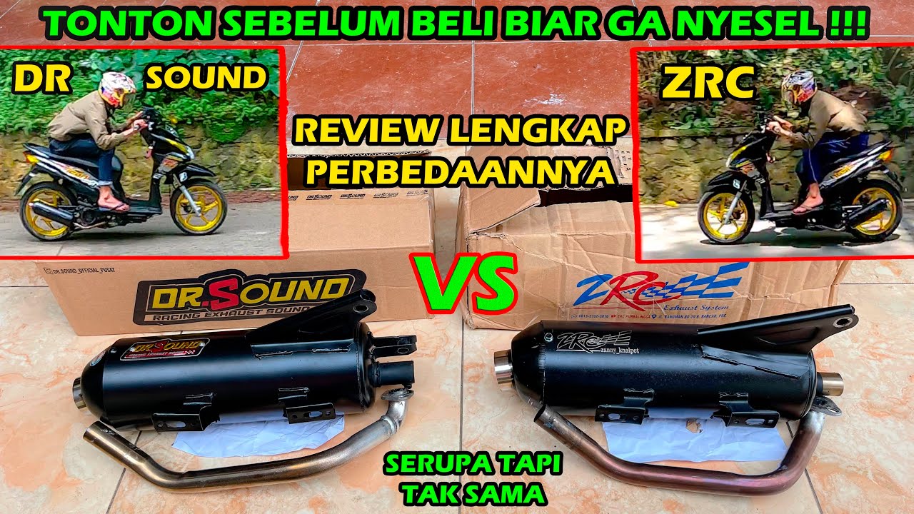 Sama2 Adem Tapi Mending Mana?, Knalpot Dr.Sound Atau Knalpot Zrc - Jangan Salah Pilih