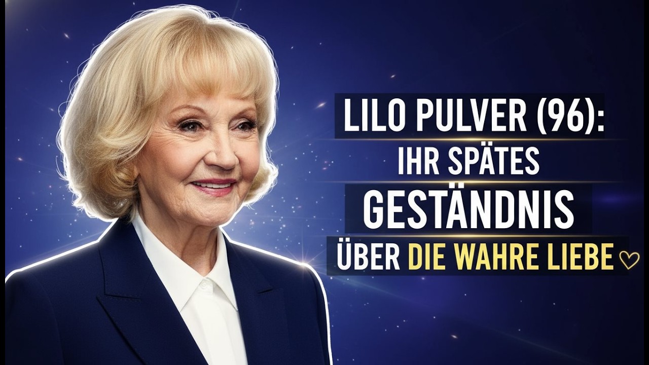 Lilo Pulver 96 ihr spätes geständnis über die wahre liebe