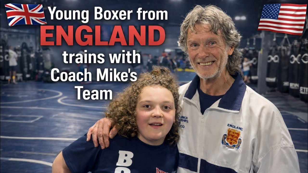 Young Boxer from London (England) learns Coach Mike's Boxing Technique!!!