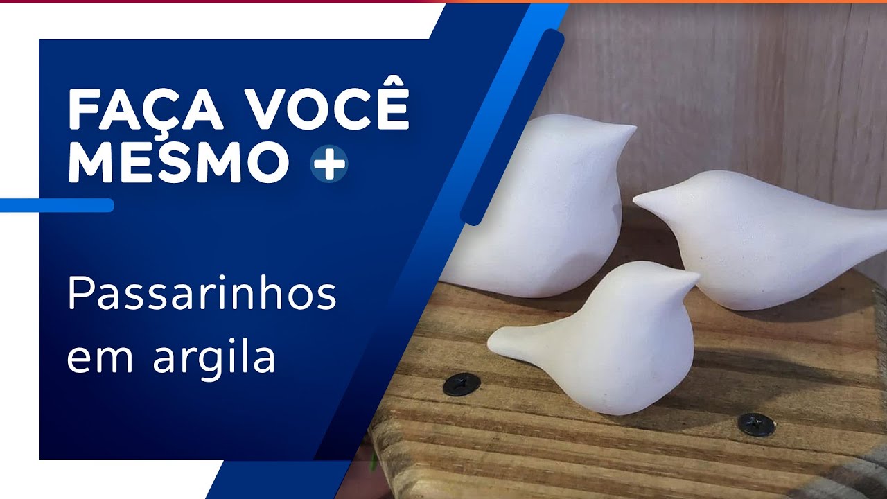 Passarinhos em argila por Maga Nogueira