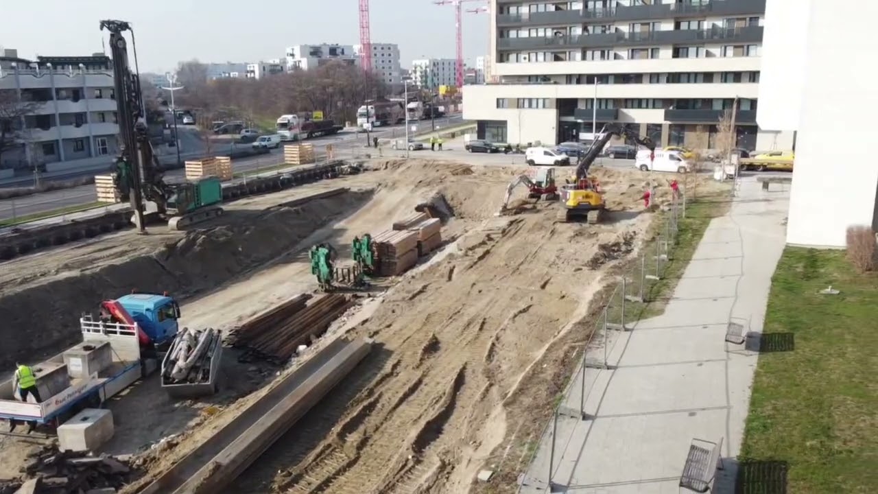 Roomeo, Wien: Baugrubensicherung