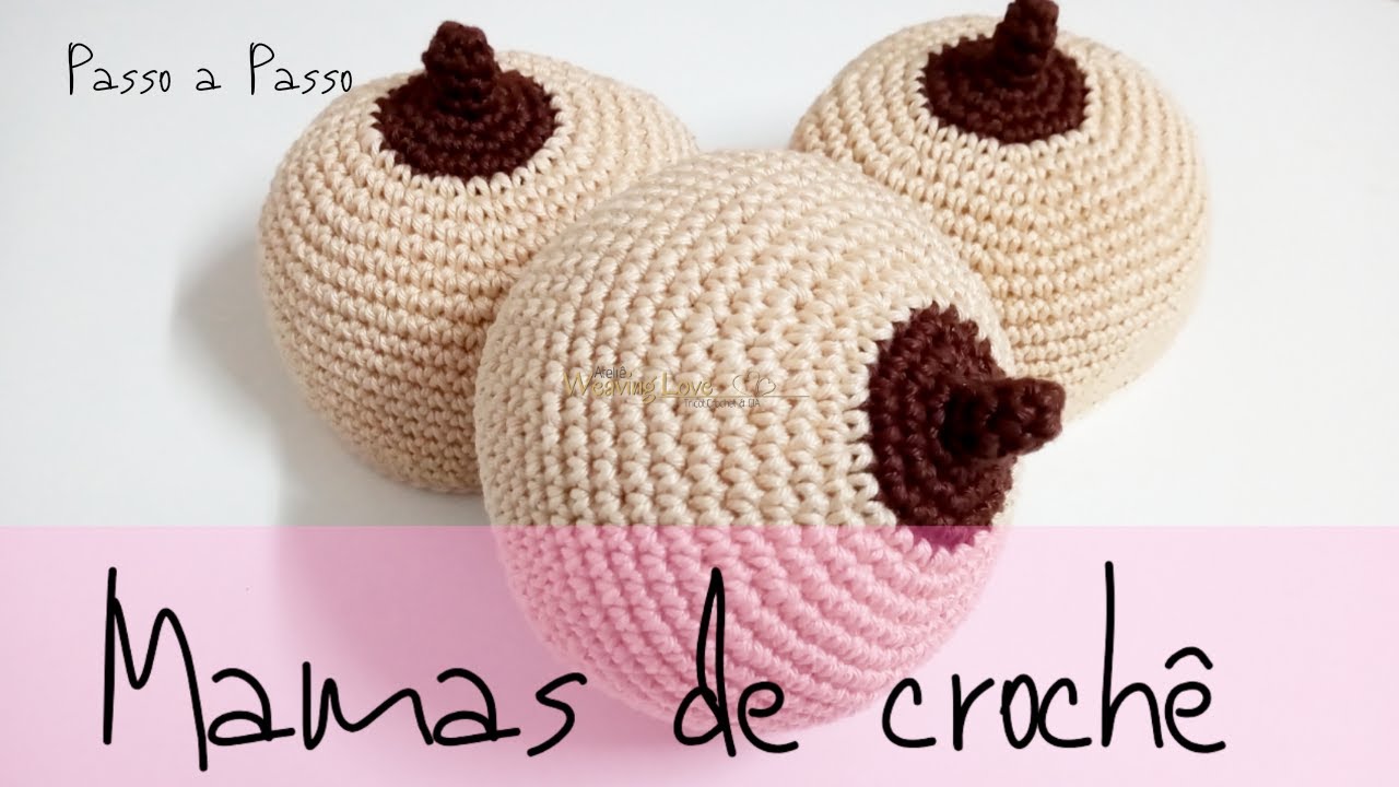 Como fazer mamas pedagógica em crochê fácil passo a passo com a técnica amigurumi.