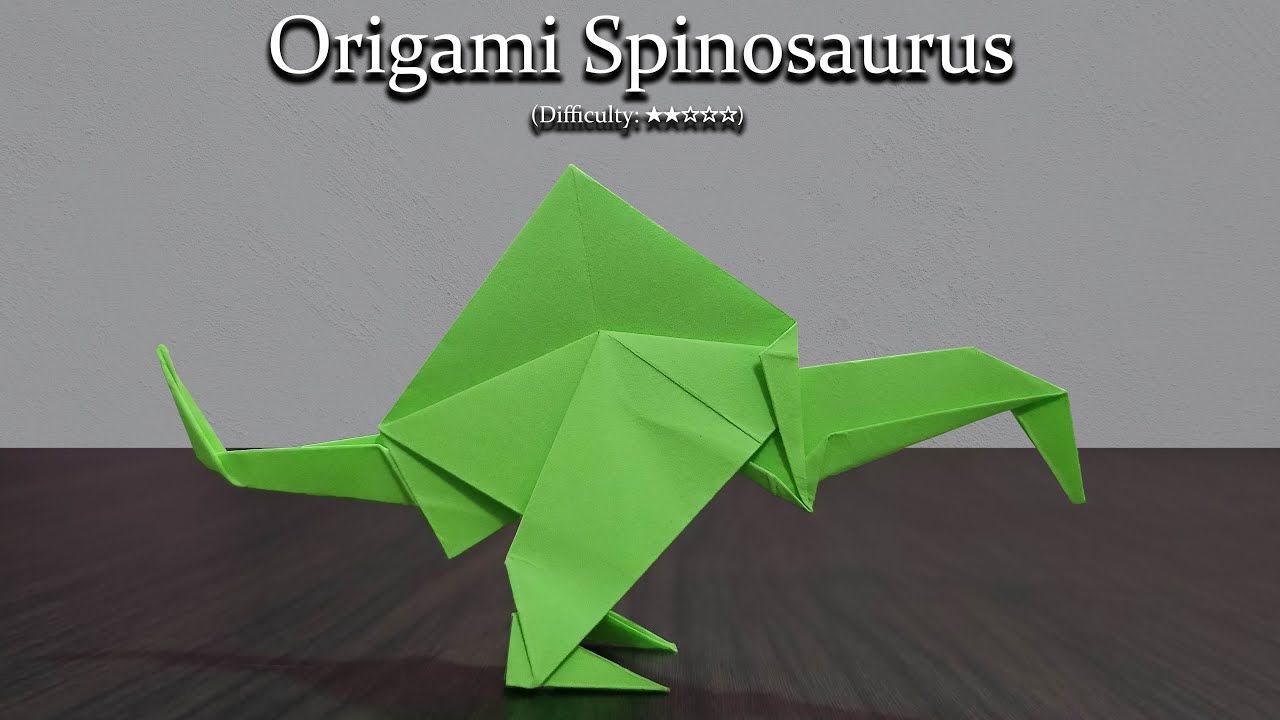 [DETAILED TUTORIAL] Origami SPINOSAURUS: Step-by-Step for Beginners