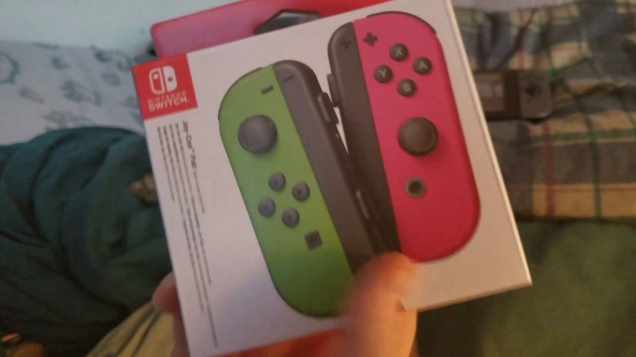Neon Green & Neon Pink Joy-Con Unboxing