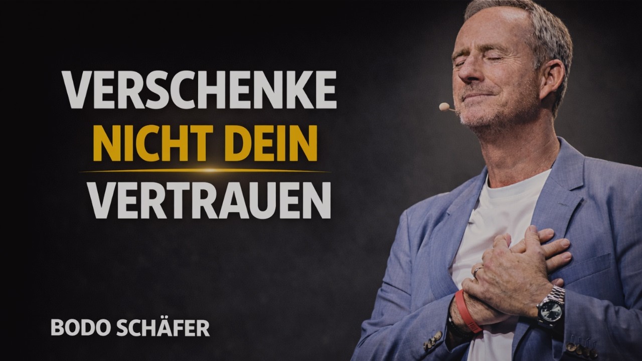 Schenke nicht jedem einfach dein Vertrauen | Bodo Schafer