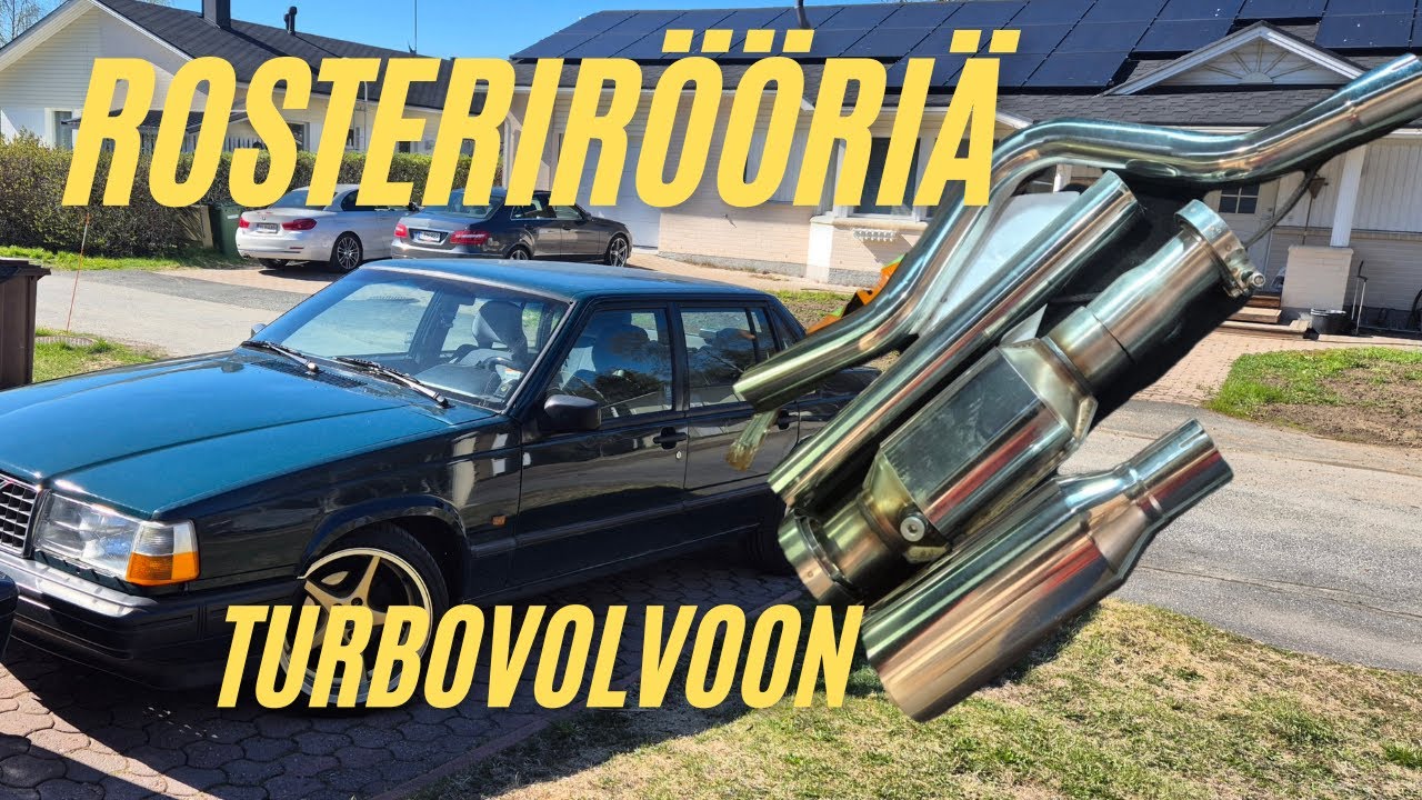 940 Turbo pakoputkisto ruostumattomasta