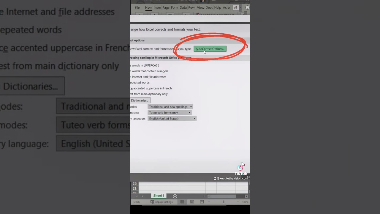 Совет Excel по изменению настроек автокоррекции: шутка Excel