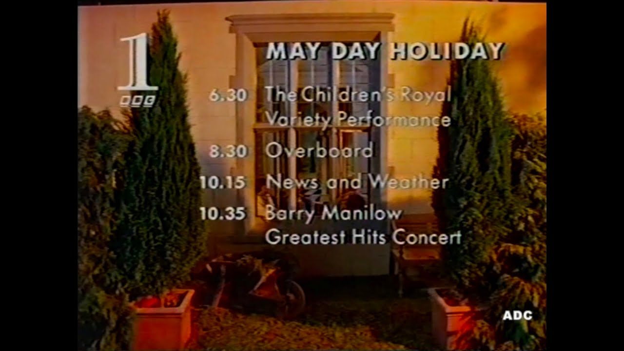 BBC1 trailer & link announcer Andy Cartledge 1st May 1993