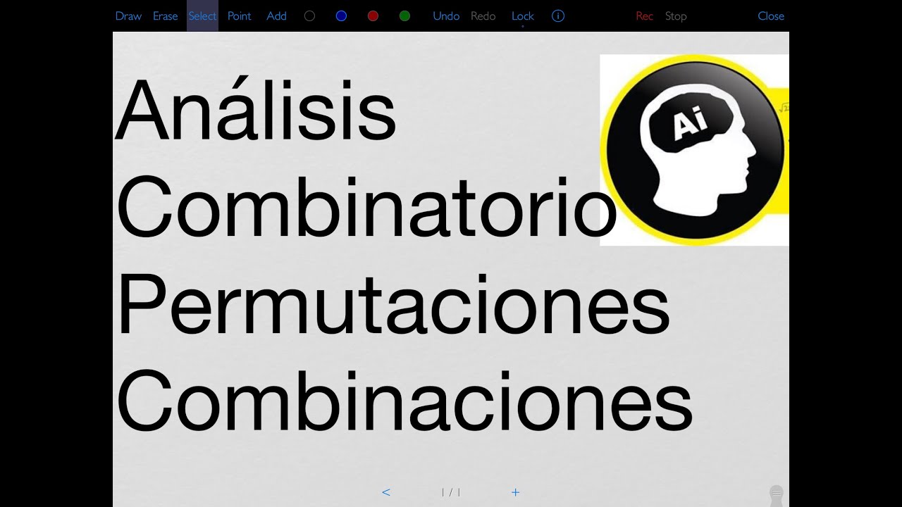Análisis Combinatorio, Permutaciones, Combinaciones, número combinatorio