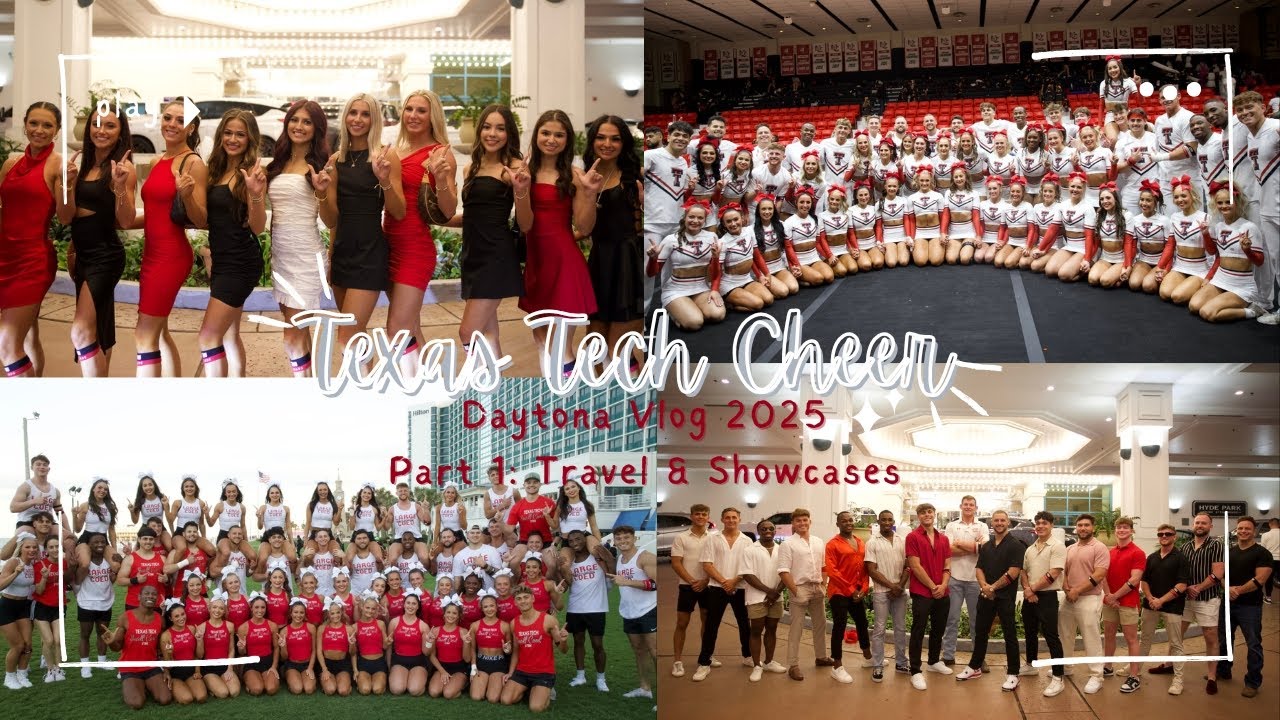 Texas Tech Cheer Daytona Vlog 2025~ Part 1