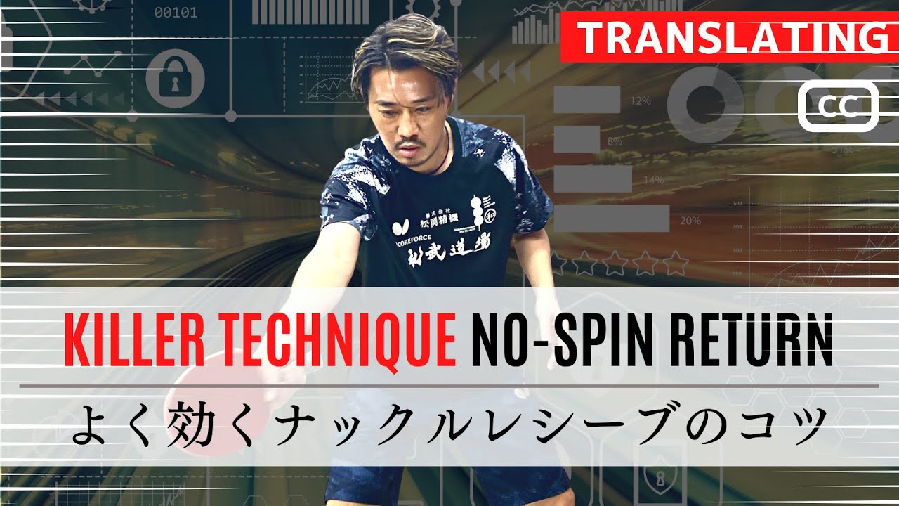 NO-SPIN Получение подсказок.Настольный теннис.REVE DOJO тренер Харада